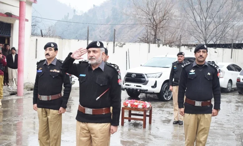 Newly appointed District Police Officer Shah Hasan Khan takes charge in Shangla