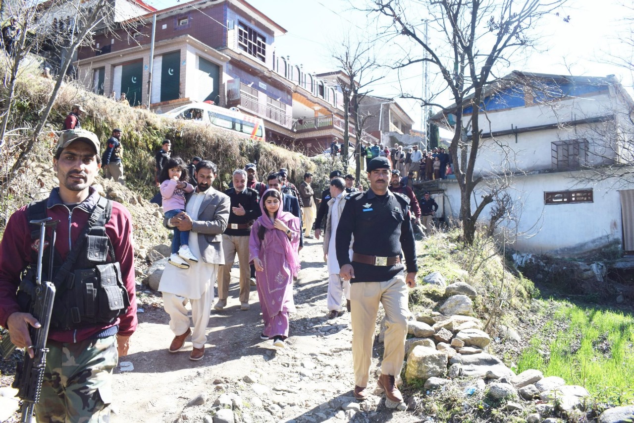 Malala Yousafzai visits hometown, Barkana Shangla