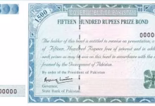 Rs1,500 prize bond draw held in Faisalabad on August 15