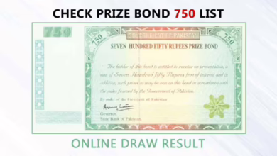 Rs 750 prize bond
