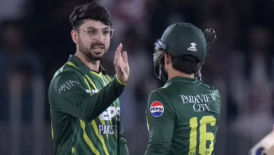 Pakistani cricketer Abrar Ahmed