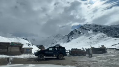 Kalam Swat receives snowfall